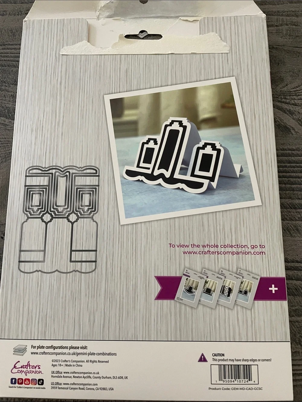 Gemini Create-A-Card Grand Centre Stepper Card Die -